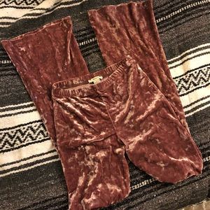 Crushed Velvet Stretchy Pants